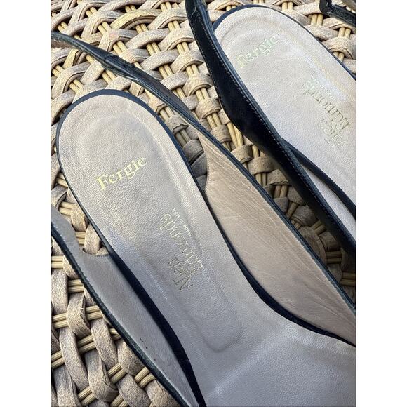 Allen Edmonds Fergie Women’s 8 AA Slingback Pumps Navy Vintage USA made 40s 50s - Picture 5 of 16